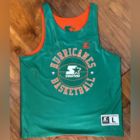 Miami Hurricanes Starter Basketball Jersey - Picture 1 of 5